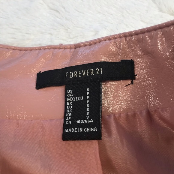 Forever 21, Faux Leather Skirt, Size Small - Picture 5 of 10